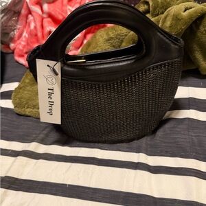 Black Woven Women's Bag